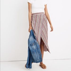Madewell rainbow overlay skirt
